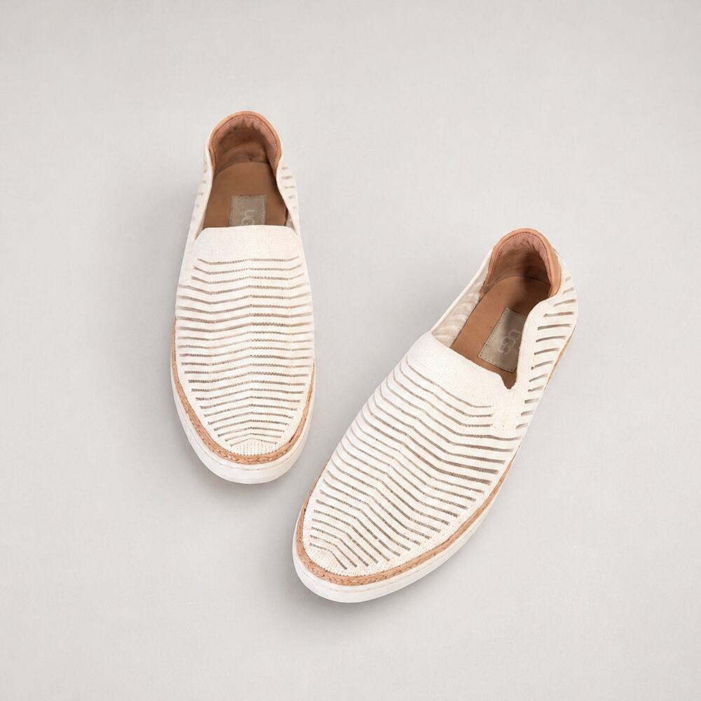 UGG Sammy Breeze Slippers 1109533 Womens 9 White Alameda Low Top